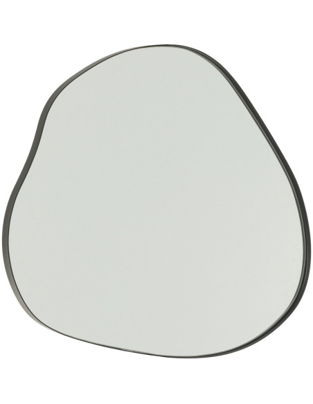 Miroir mural organique Irrégulier 49x47 en Métal Noir Extrema - 1