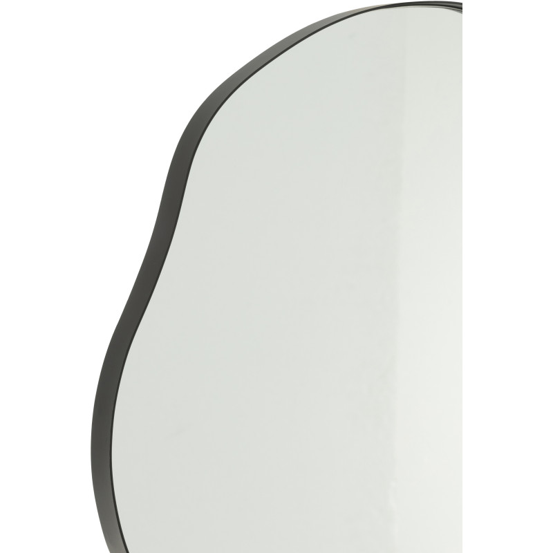 Miroir mural organique Irrégulier 49x47 en Métal Noir Extrema - 2