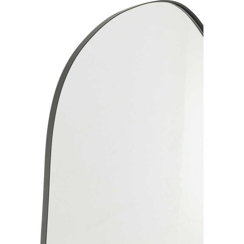 Grand Miroir mural organique Irrégulier 59x108 en Métal Noir Extrema - 2