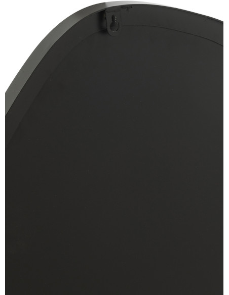 Grand Miroir mural organique Irrégulier 59x108 en Métal Noir Extrema - 3