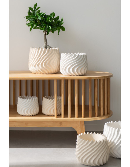 Meuble télé moderne 1 étagère en Bois de bambou Naturel Live - 2