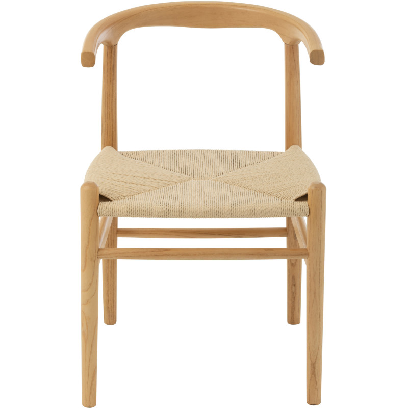 Chaise moderne haut de gamme en Bois de hêtre Corde Naturel Toon - 3