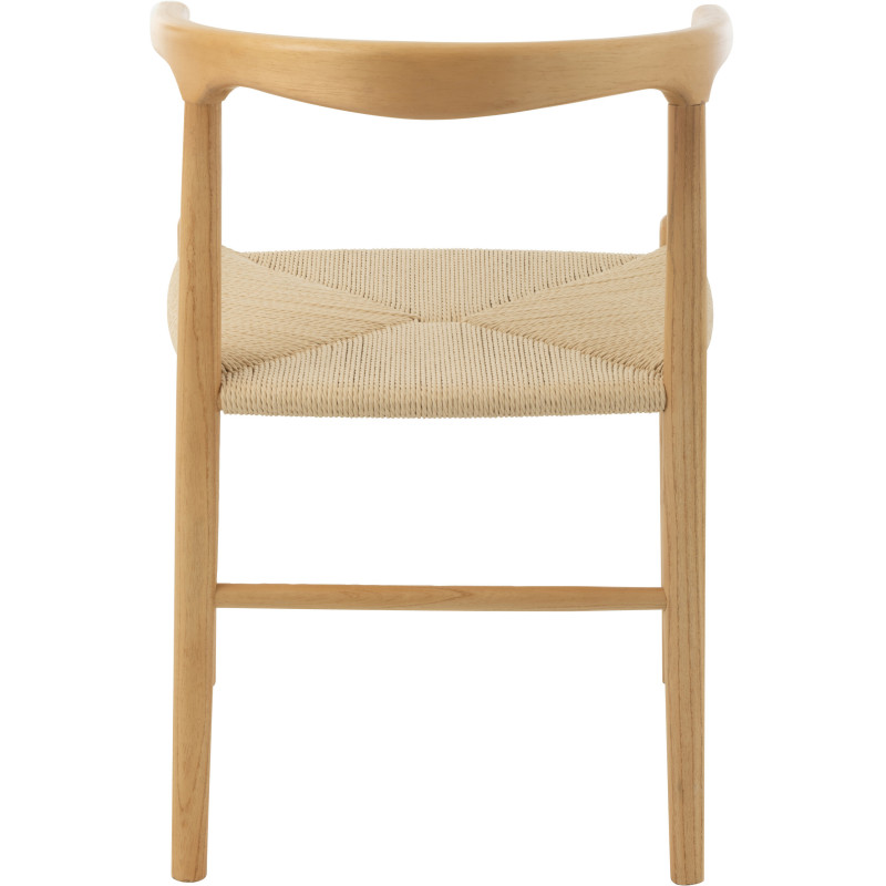 Chaise moderne haut de gamme en Bois de hêtre Corde Naturel Toon - 5
