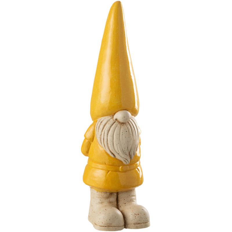 Statue de jardin Lutin Hauteur 61 cm en Résine Jaune Beige Mgo - 1