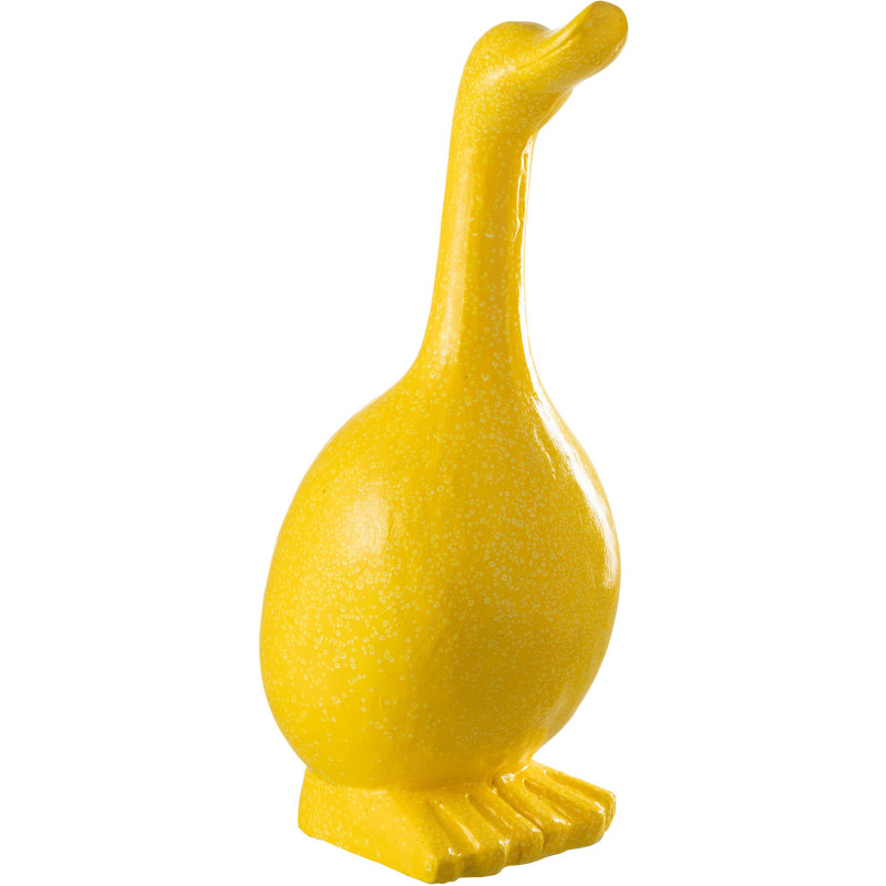 Statue de jardin moderne Oie Hauteur 60 cm en Résine Jaune Mgo - 1