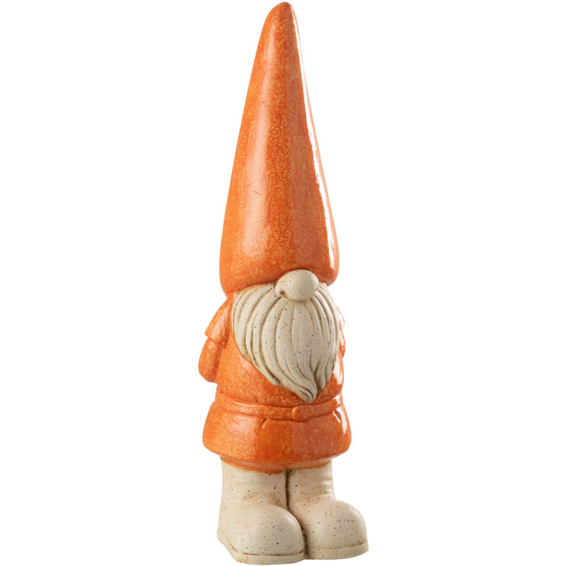 Statue de jardin Lutin Hauteur 61 cm en Résine Orange Beige Mgo - 1