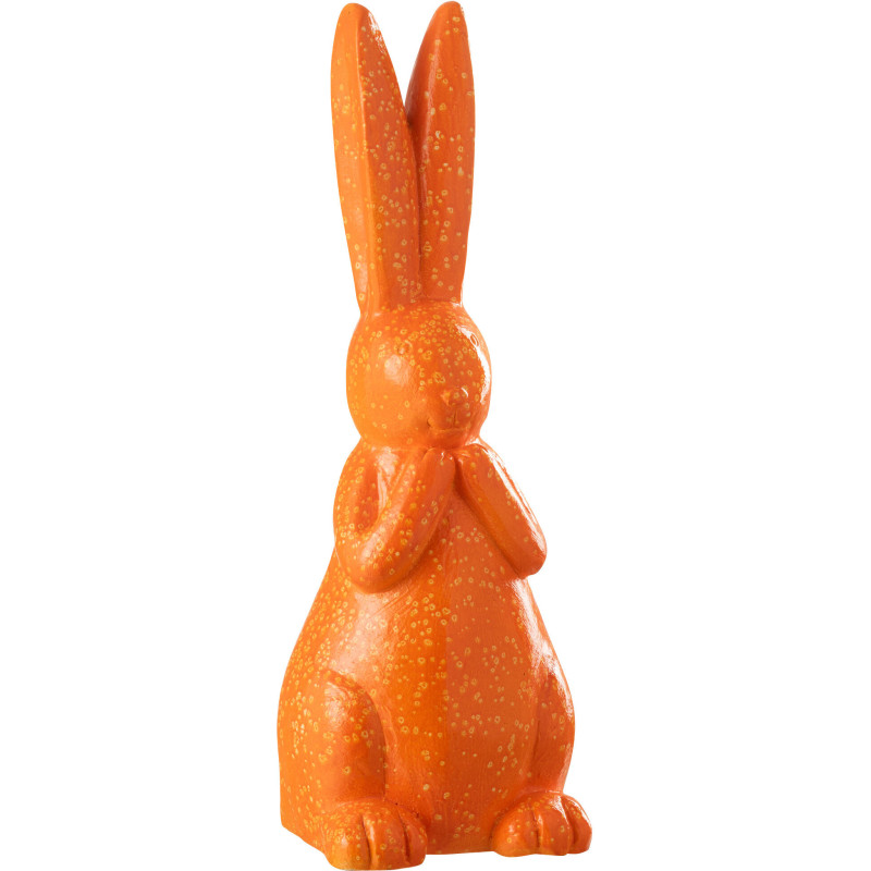 Statue de jardin moderne Lapin Hauteur 50 cm en Résine Orange Mgo - 1