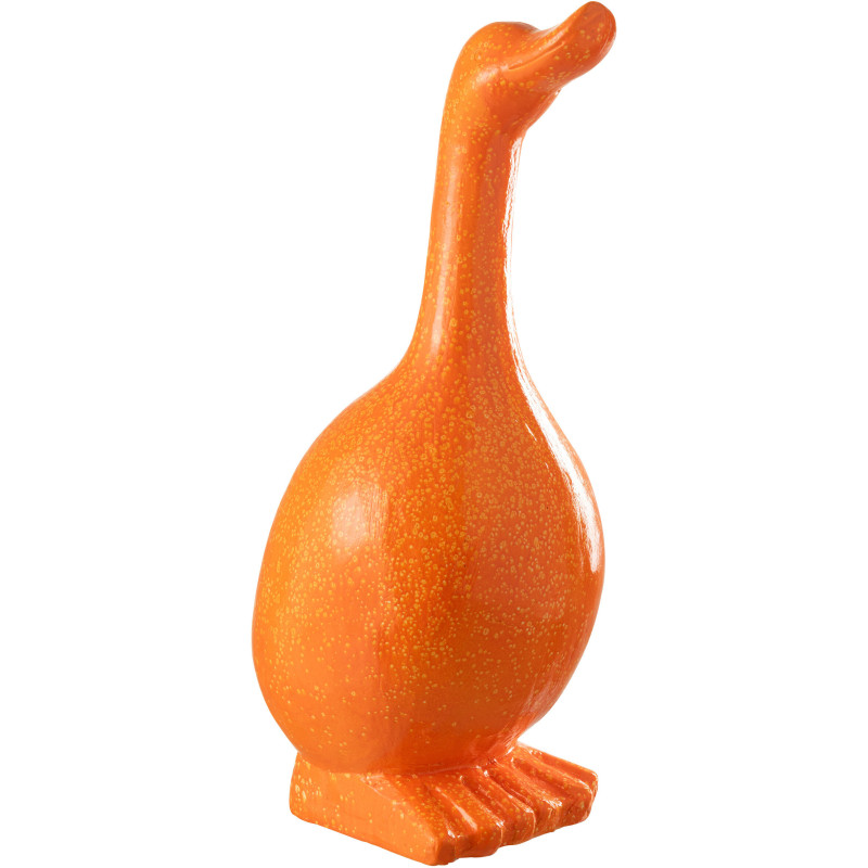 Statue de jardin moderne Oie Hauteur 60 cm en Résine Orange Mgo - 1