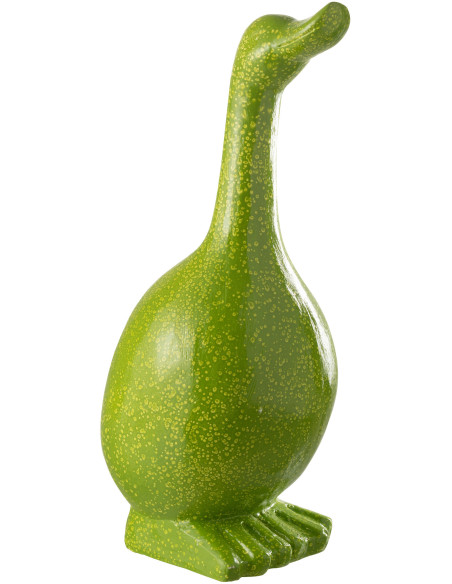 Statue de jardin moderne Oie Hauteur 60 cm en Résine Vert Mgo - 1