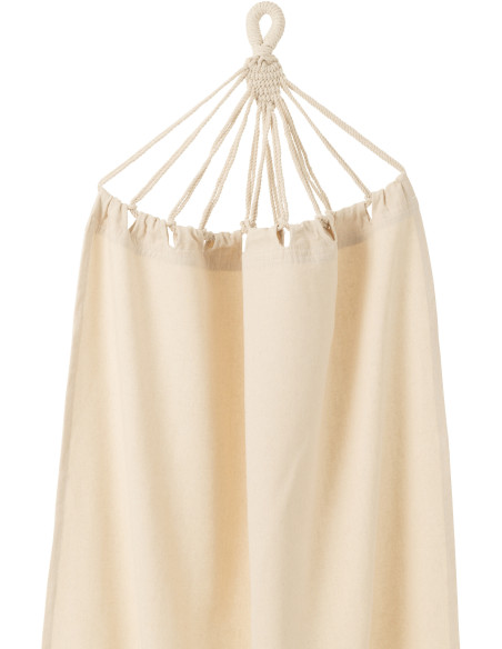 Hamac extérieur 1 place 200x100 en Coton Polyester Beige clair Zelo - 3