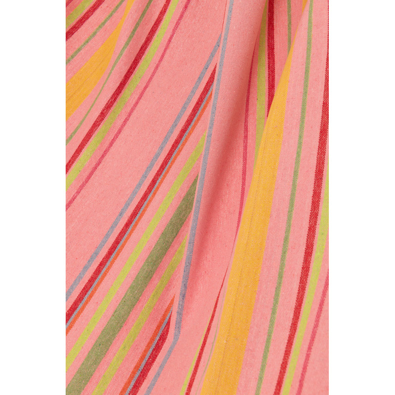Hamac extérieur 1 place 200x100 en Coton Polyester Rose Orange Vert Motif rayures Zelo - 2