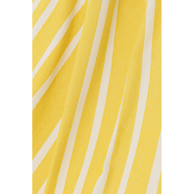 Hamac extérieur 1 place 200x100 en Coton Polyester Jaune Blanc Motif rayures Zelo - 2