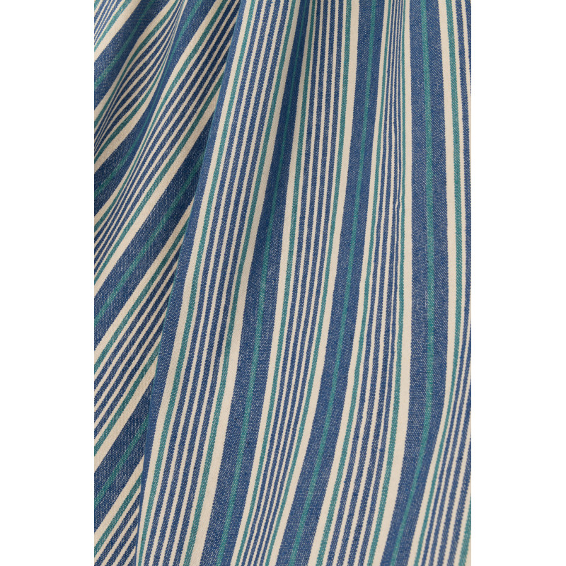 Hamac extérieur 1 place 200x100 en Coton Polyester Bleu Blanc Motif rayures Zelo - 3