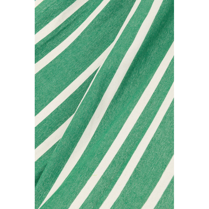 Hamac extérieur 1 place 200x100 en Coton Polyester Vert foncé Blanc Motif rayures Zelo - 2