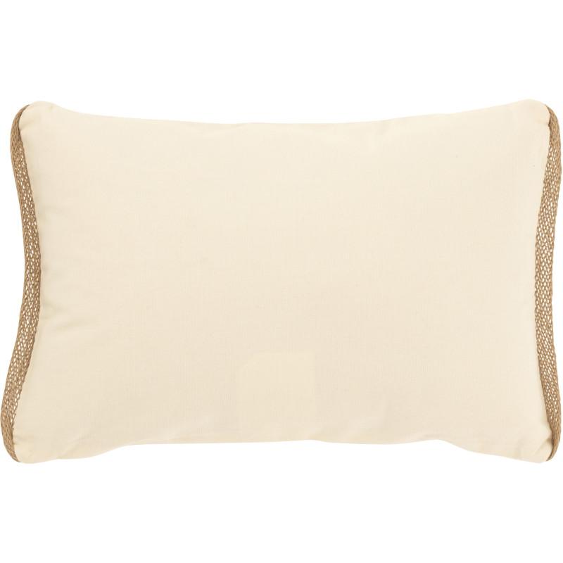 Coussin Palmiers Rectangulaire 45x30 en Coton Blanc crème Beige Puni - 2