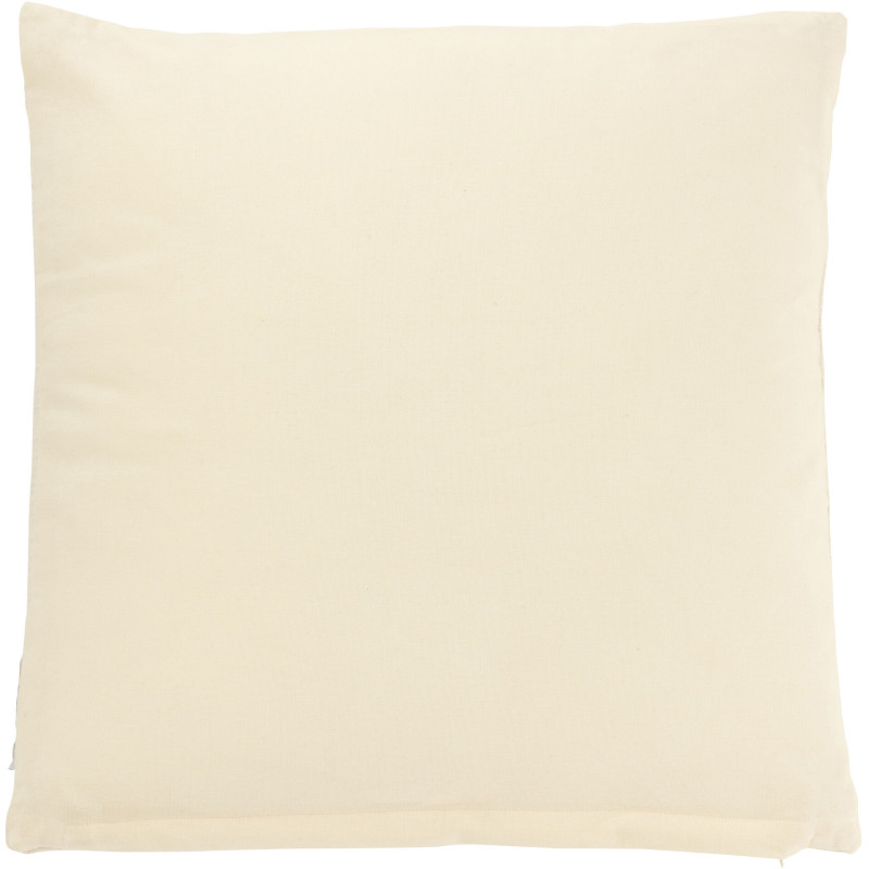 Grand Coussin Coquillage Carré 50x50 en Coton Laine Blanc Kren - 3