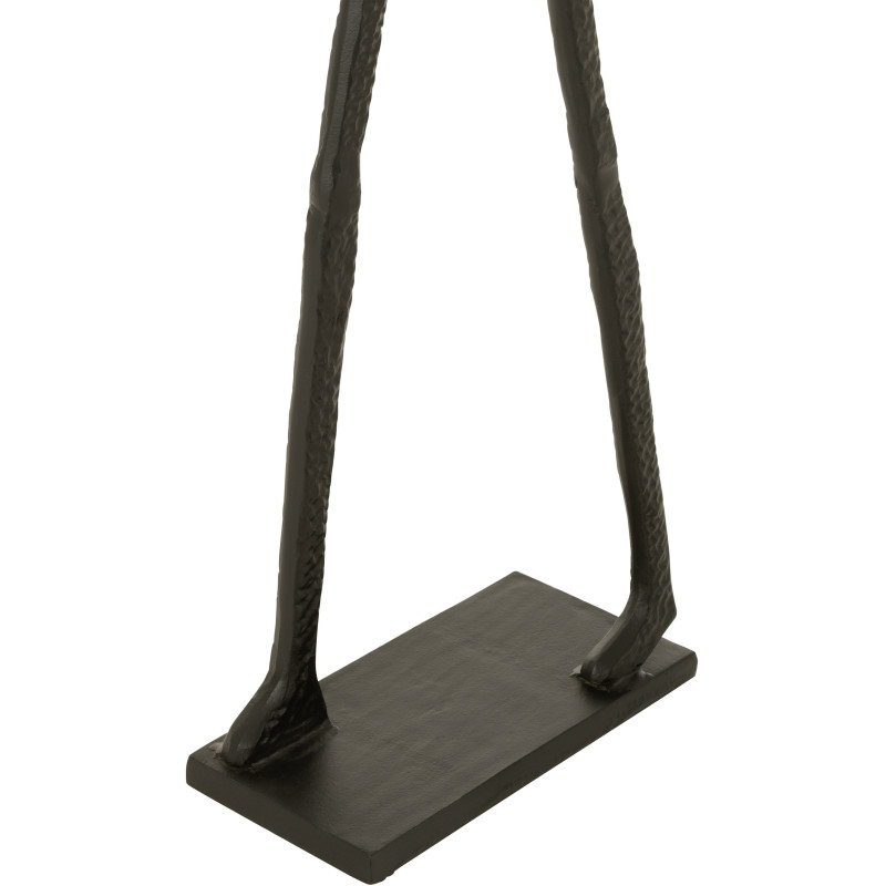 Grandes Sculptures abstraites Personnages en Métal Noir Doro (Lot de 2) - 3