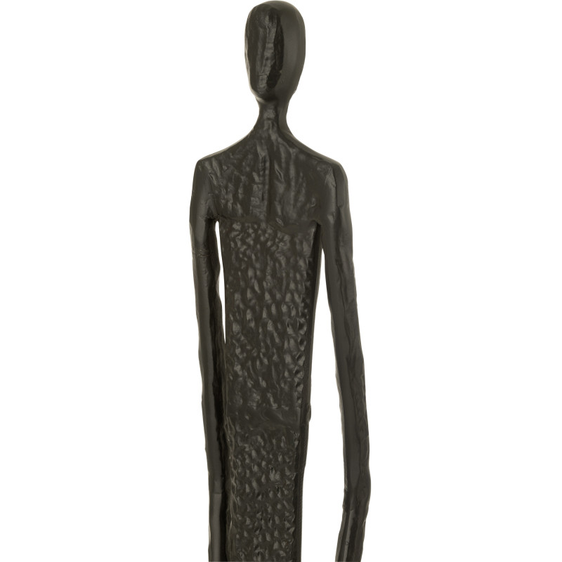 Grandes Sculptures abstraites Personnages en Métal Noir Doro (Lot de 2) - 4