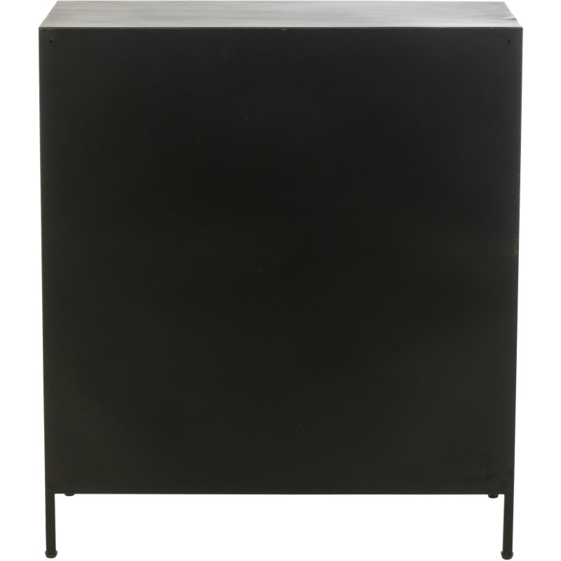 Meuble d'apothicaire vintage 16 tiroirs en Bois Marron Métal Noir Botaniel - 5