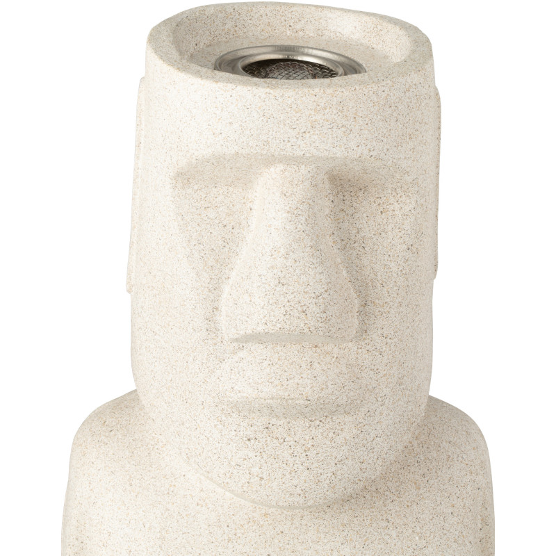 Grande Lampe à huile moderne extérieur Hauteur 60 cm en Ciment Gris Moai - 4