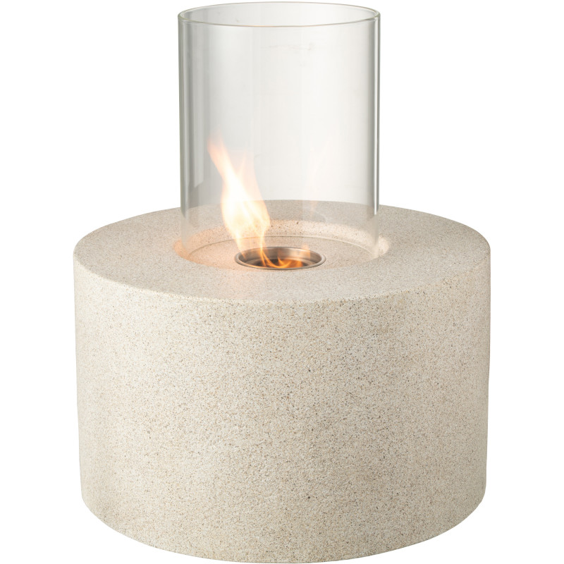 Grande Lampe à huile moderne extérieur Hauteur 51 cm en Ciment Gris Verre Transparent Niro - 3