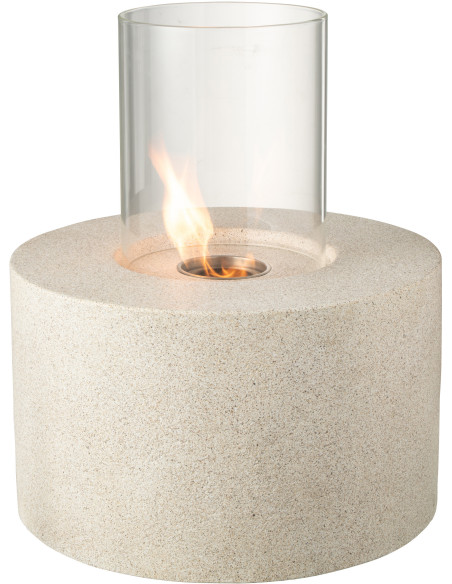 Grande Lampe à huile moderne extérieur Hauteur 51 cm en Ciment Gris Verre Transparent Niro - 3