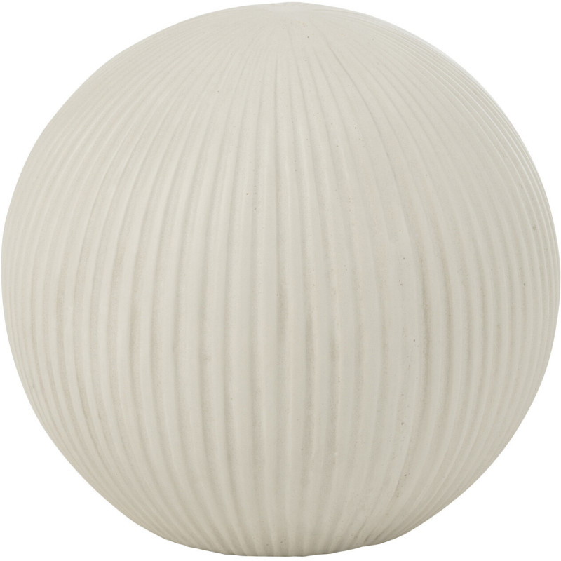 Décoration de jardin Balle 24 cm en Argile Blanc Kiry - 1