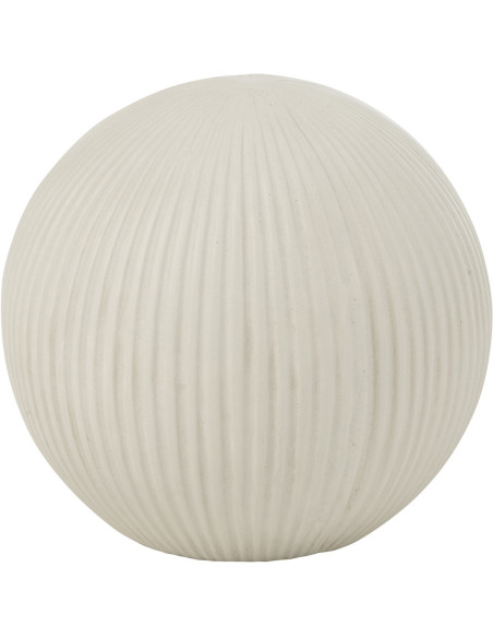 Décoration de jardin Balle 24 cm en Argile Blanc Kiry - 1