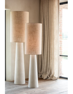 Lampadaire minimaliste Hauteur 150 cm en Fibre de verre Jute Naturel Ava J-Line - 2