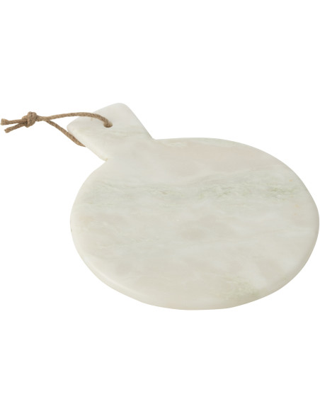 Planche à fromages ronde en Marbre Blanc Kiny - 2