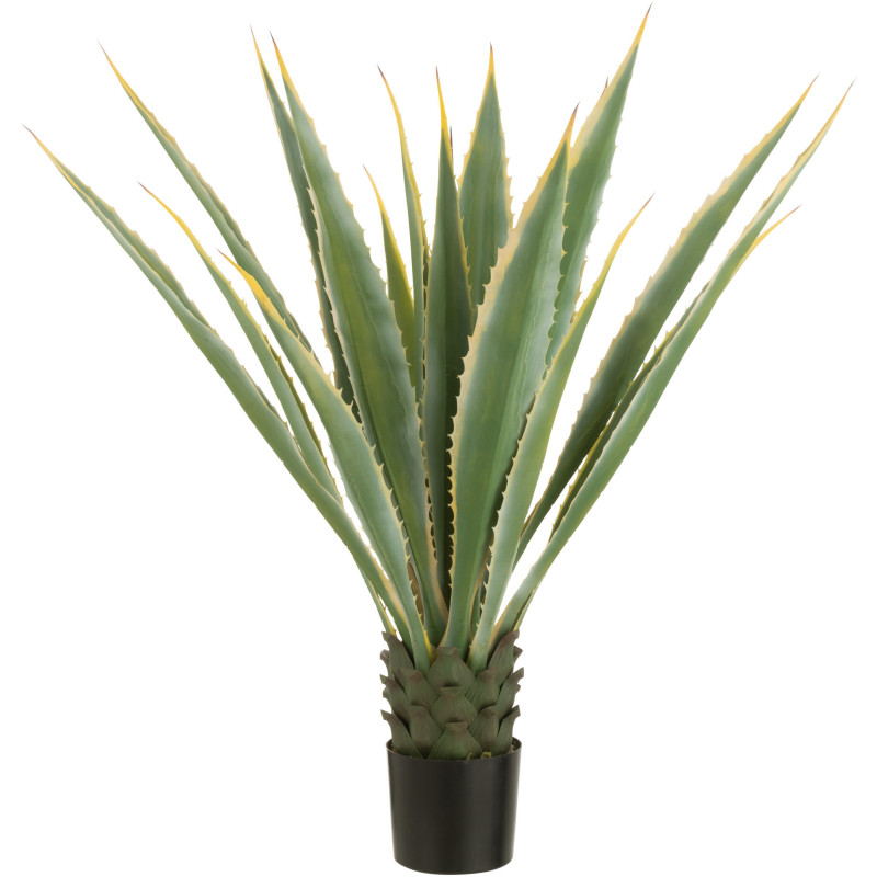 Grande Plante artificielle réaliste Agave Hauteur 135 cm en Plastique Vert - 1