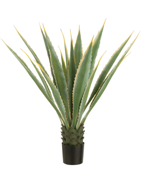 Grande Plante artificielle réaliste Agave Hauteur 135 cm en Plastique Vert - 1