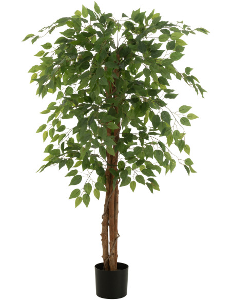 Grande Plante artificielle réaliste Ficus Hauteur 150 cm en Plastique Vert - 1