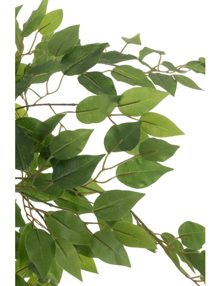 Grande Plante artificielle réaliste Ficus Hauteur 150 cm en Plastique Vert - 2