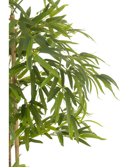 Grande Plante artificielle réaliste Bambou Hauteur 150 cm en Plastique Vert - 2