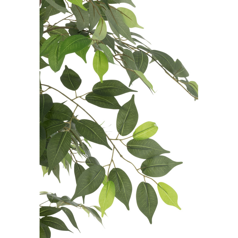 Grande Plante artificielle réaliste Ficus Hauteur 180 cm en Plastique Vert - 2