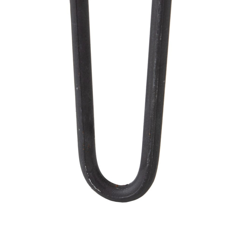 Bureau 2 niches en Bois de mindi Bleu Marron Métal Noir Malak - 8