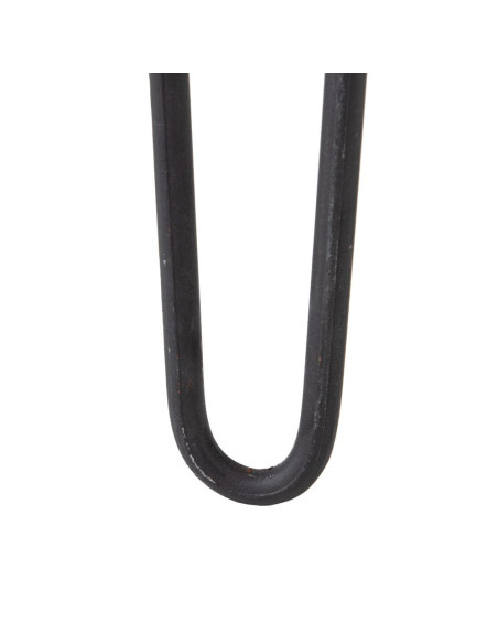 Bureau 2 niches en Bois de mindi Bleu Marron Métal Noir Malak - 8