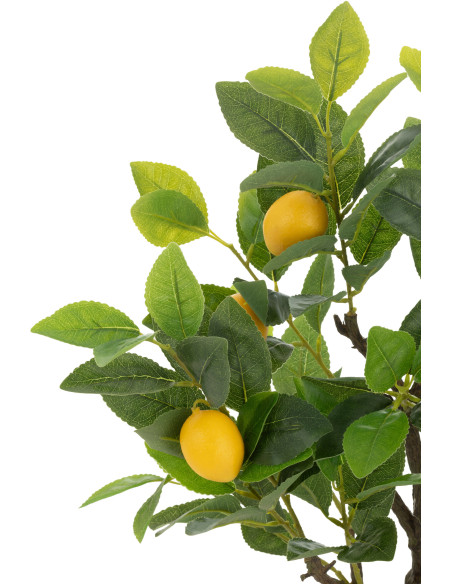 Arbre artificiel réaliste Citronnier Hauteur 60 cm en Plastique Vert Jaune - 2