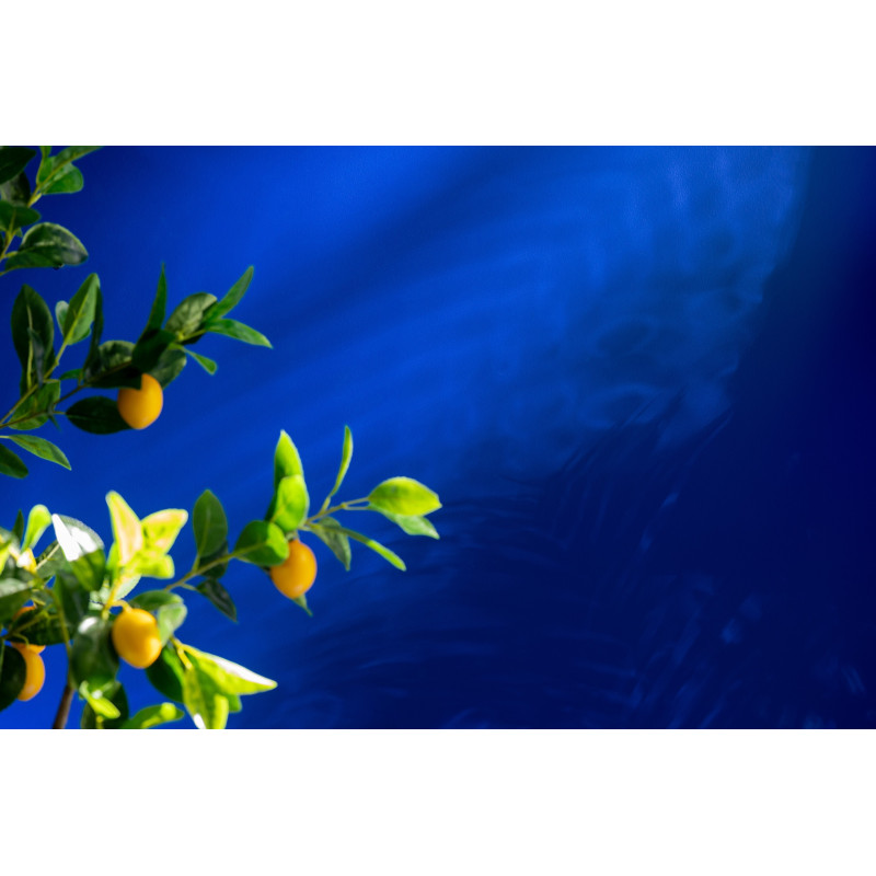 Grand Arbre artificiel réaliste Citronnier Hauteur 130 cm en Plastique Vert Jaune - 4