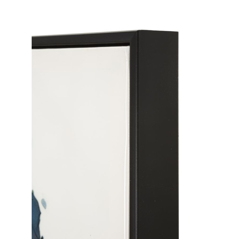 Toile murale peinte carrée Femme africaine 82x82 Cadre noir Altea A 