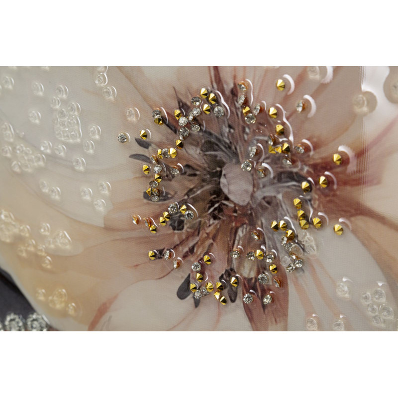 Toile murale peinte Femme avec chapeau 62x92 Cadre doré Wien A 