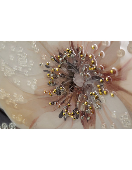 Toile murale peinte Femme avec chapeau 62x92 Cadre doré Wien A 