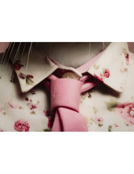 Toile murale peinte carrée Lapin anthropomorphe 62x62 Cadre noir Bunny 