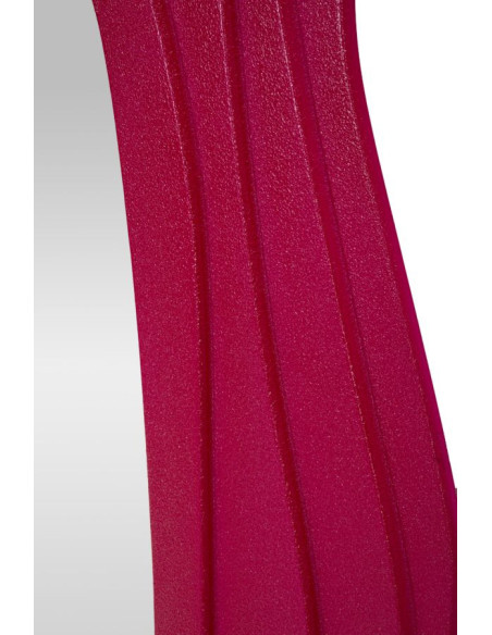 Grand Miroir mural Irrégulier 90x165 en Bois Rose fuchsia Dafne 