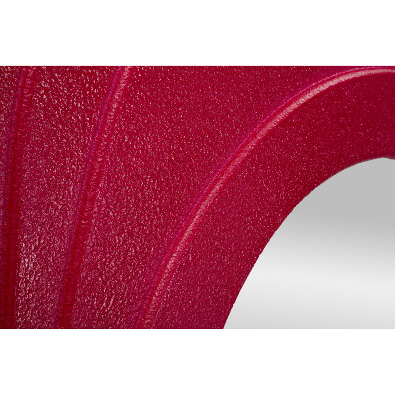 Grand Miroir mural Irrégulier 90x165 en Bois Rose fuchsia Dafne 