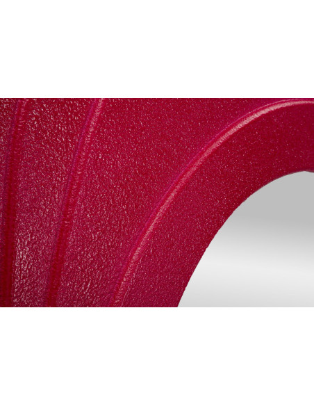 Grand Miroir mural Irrégulier 90x165 en Bois Rose fuchsia Dafne 