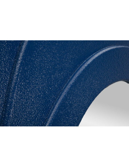 Grand Miroir mural Irrégulier 90x165 en Bois Bleu Dafne 