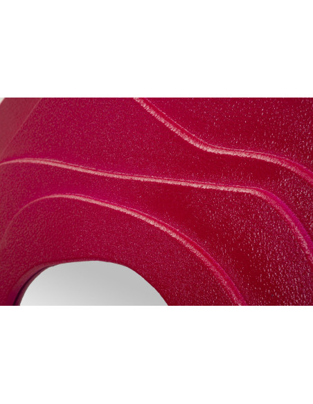 Grand Miroir mural Irrégulier 90x97 en Bois Rose fuchsia Dalia 