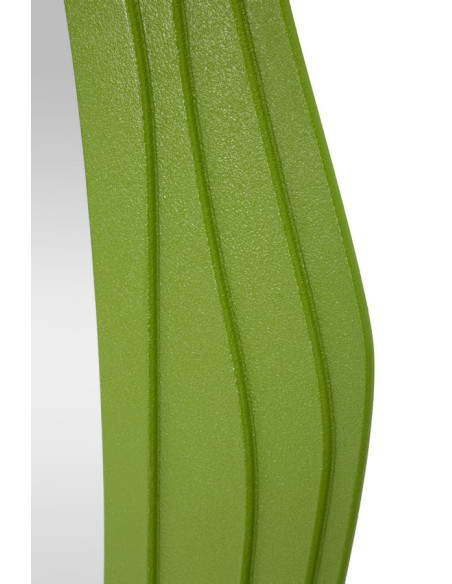 Grand Miroir mural Irrégulier 90x165 en Bois Vert Dafne - 3